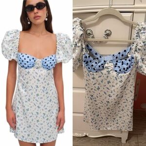 For Love & Lemons Colby Mini Dress